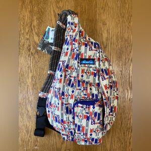 Kavu Women's Patterned Sling Bag - Red, Blue, Cream
